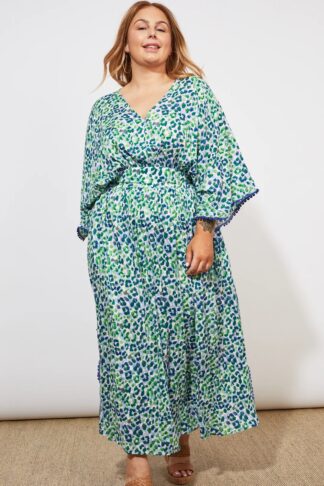 Lamu Batwing Dress (Blue)