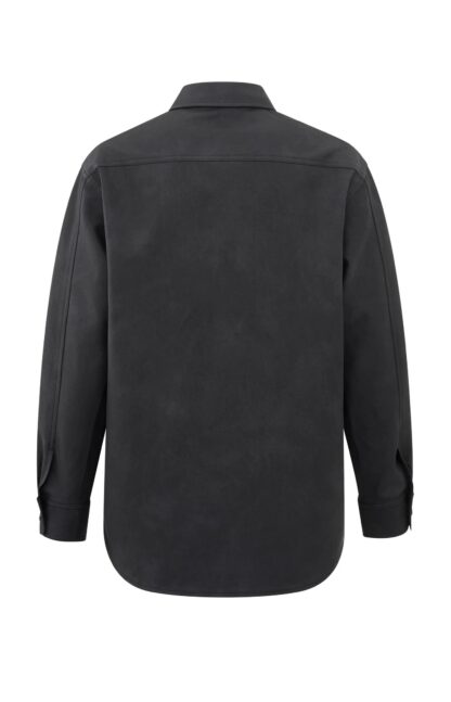 Oversized Faux Leather Blouse - Image 7