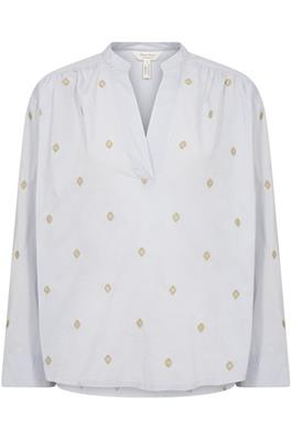 Natale Blouse (Ice Blue and Gold)