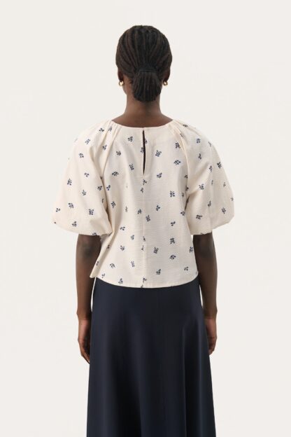 Estermarine Blouse (Navy Flower) - Image 4