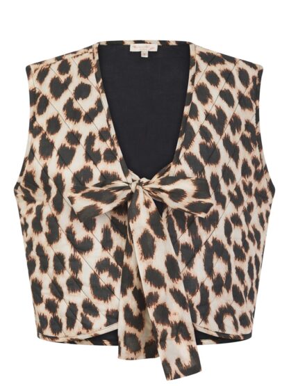 Leopard Padded Gilet - Image 4