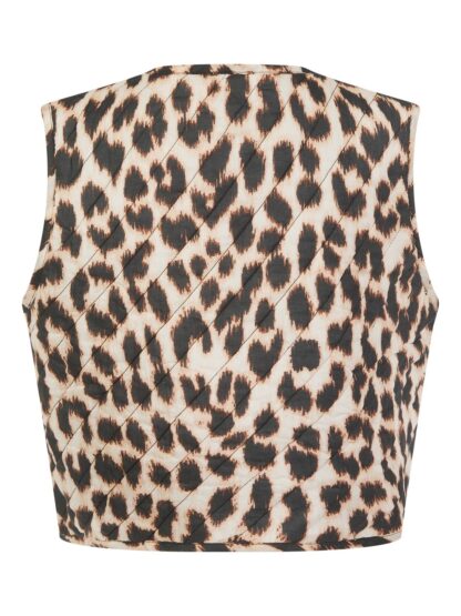 Leopard Padded Gilet - Image 3