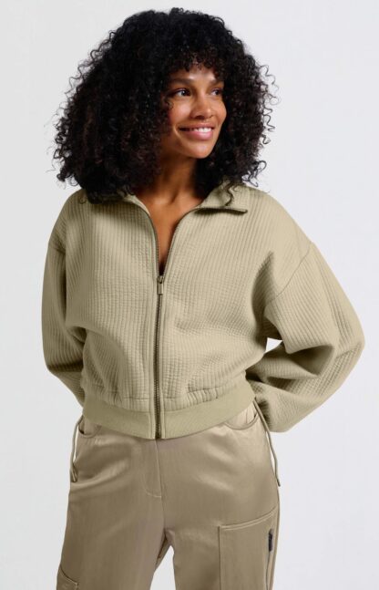 Ribbed Jersey Jacket with Side Ties - Image 5