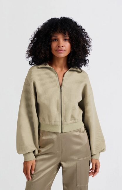 Ribbed Jersey Jacket with Side Ties - Image 2