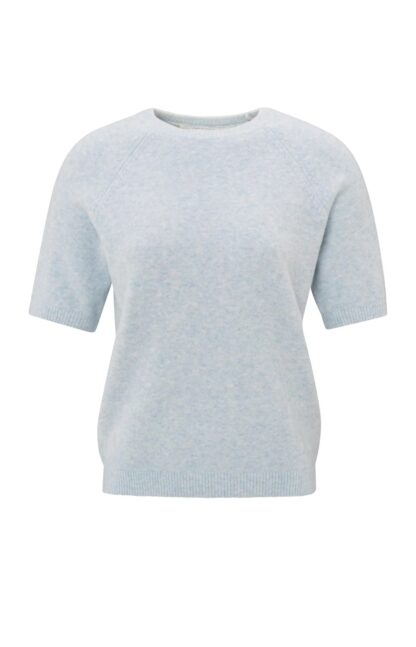 Sweater with Short Raglan Sleeve (Soft Blue) - Image 3