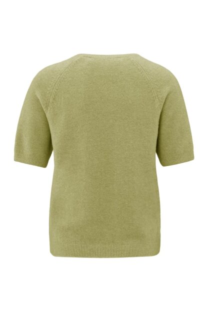 Sweater with Short Raglan Sleeve (Olive Green) - Image 4