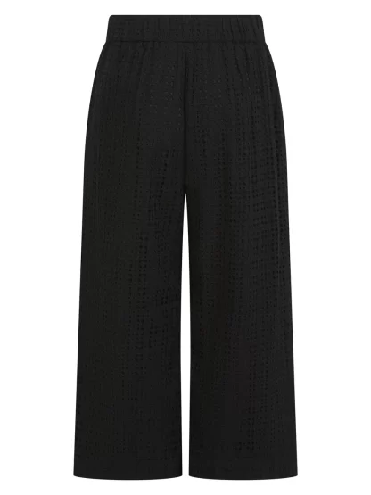Marybeth Broderie Trousers (Black) - Image 6