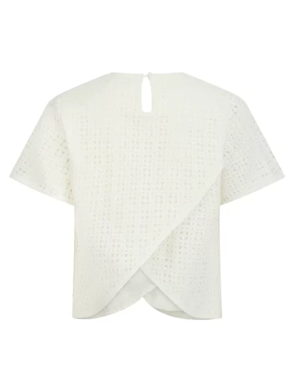 Mayhew Broderie Top (Cream) - Image 7