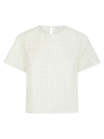 Mayhew Broderie Top (Cream) - Image 6