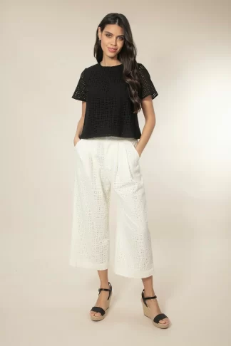 Mayhew Broderie Top (Black)