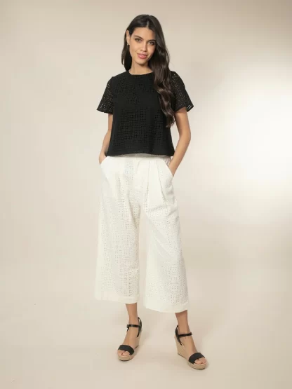 Mayhew Broderie Top (Black)