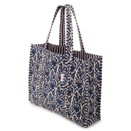 Serendipity Cotton Bag (Indigo Ikat) - Image 2